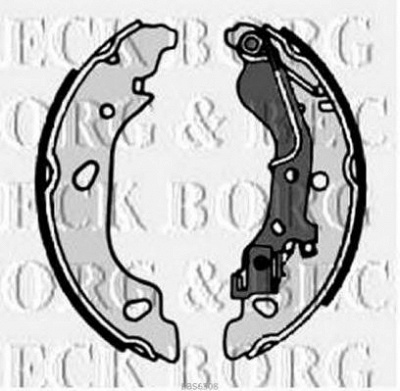 BORG & BECK bbs6308 -  Комплект тормозных колодок